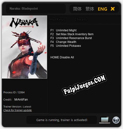 Naraka: Bladepoint: Trainer +5 [v1.5]