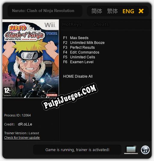 Entrenador liberado a Naruto: Clash of Ninja Revolution [v1.0.4]