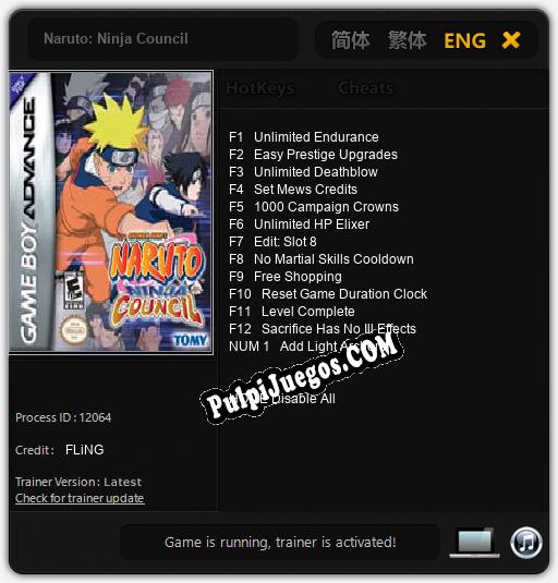 Entrenador liberado a Naruto: Ninja Council [v1.0.6]