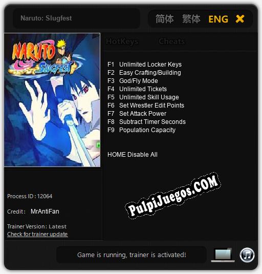 Naruto: Slugfest: Trainer +9 [v1.9]