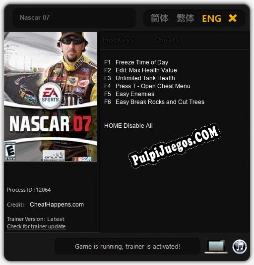 Nascar 07: Treinador (V1.0.47)