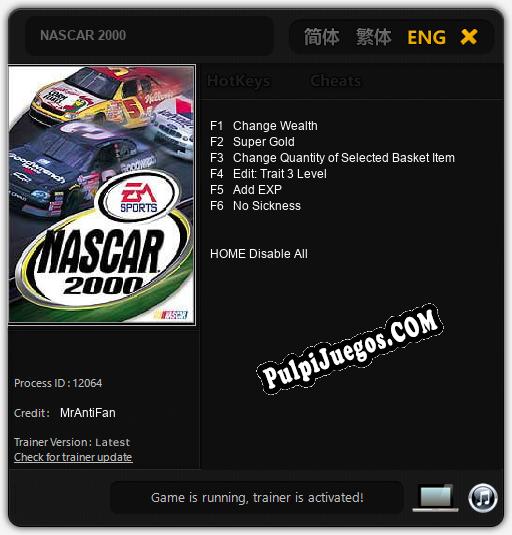 NASCAR 2000: Trainer +6 [v1.1]