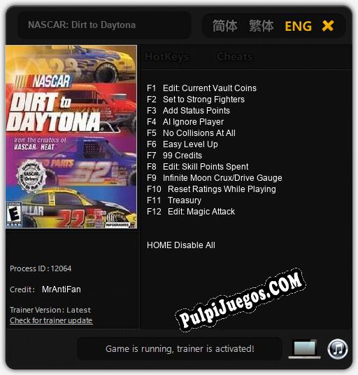 NASCAR: Dirt to Daytona: Treinador (V1.0.44)