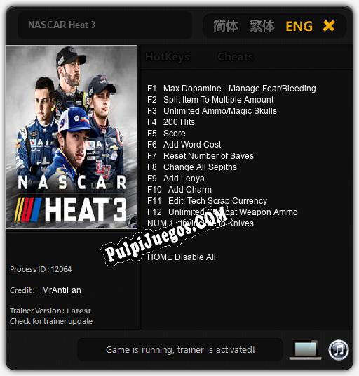 NASCAR Heat 3: Treinador (V1.0.27)