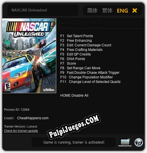 Entrenador liberado a NASCAR Unleashed [v1.0.9]