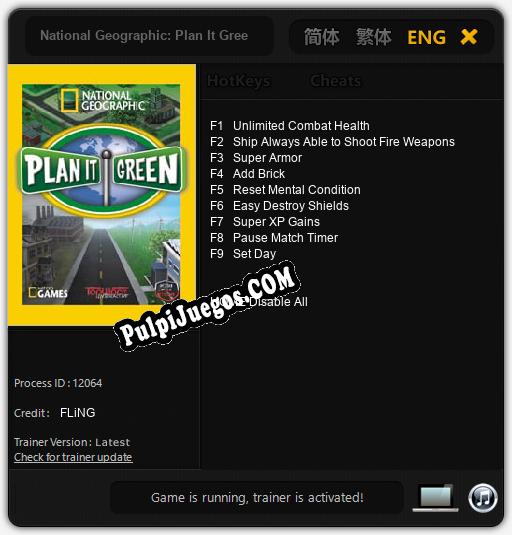 National Geographic: Plan It Green: Treinador (V1.0.97)