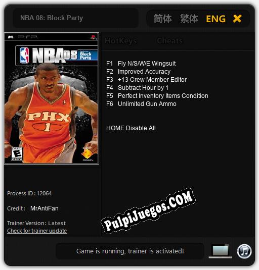 NBA 08: Block Party: Treinador (V1.0.22)