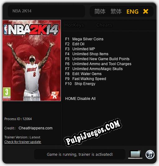 Entrenador liberado a NBA 2K14 [v1.0.9]