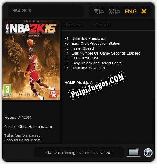 Entrenador liberado a NBA 2K16 [v1.0.1]