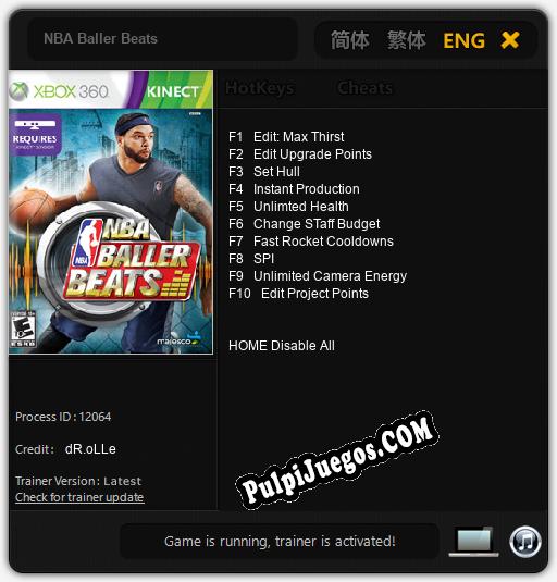 NBA Baller Beats: Cheats, Trainer +10 [dR.oLLe]