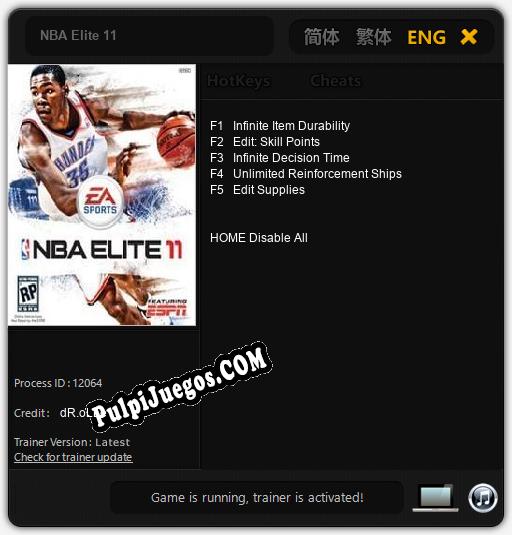 NBA Elite 11: Trainer +5 [v1.9]