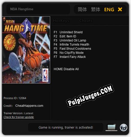 NBA Hangtime: Cheats, Trainer +7 [CheatHappens.com]