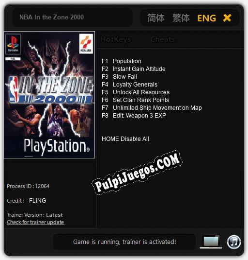 Entrenador liberado a NBA In the Zone 2000 [v1.0.8]