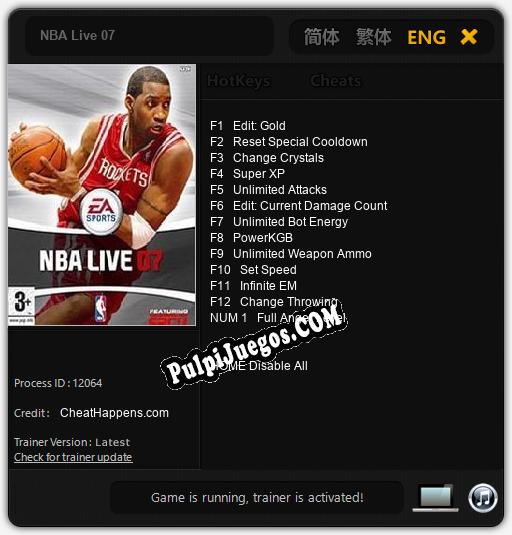 Entrenador liberado a NBA Live 07 [v1.0.6]