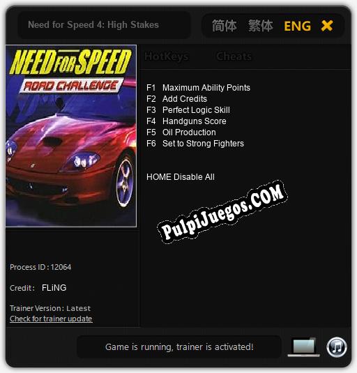 Need for Speed 4: High Stakes: Cheats, Trainer +6 [FLiNG]