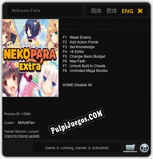 Nekopara Extra: Treinador (V1.0.16)