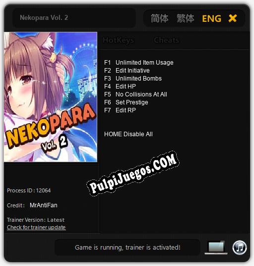 Nekopara Vol. 2: Trainer +7 [v1.3]