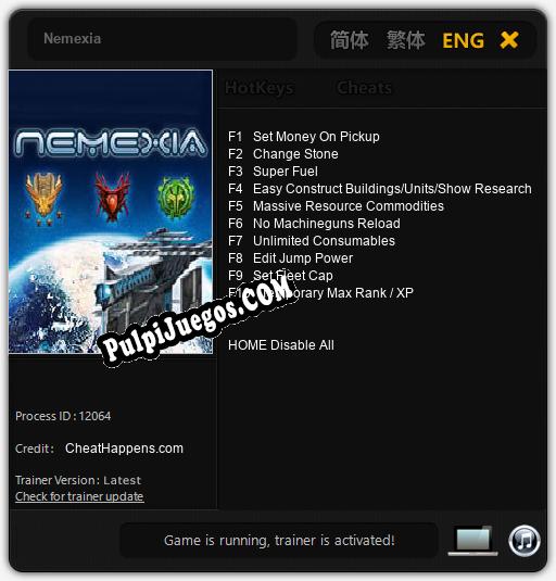 Entrenador liberado a Nemexia [v1.0.7]