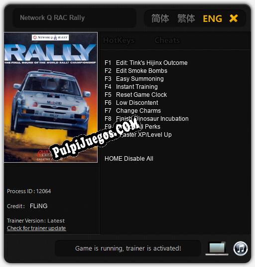 Network Q RAC Rally: Treinador (V1.0.8)