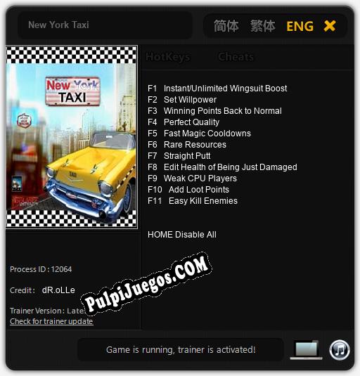 Entrenador liberado a New York Taxi [v1.0.5]