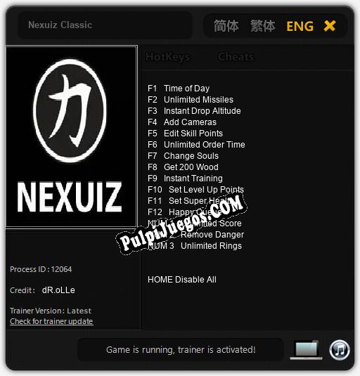 Nexuiz Classic: Trainer +15 [v1.5]