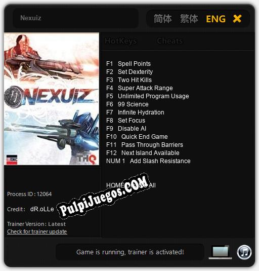 Nexuiz: Treinador (V1.0.8)