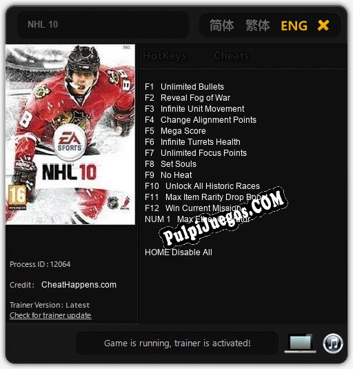 NHL 10: Trainer +13 [v1.8]