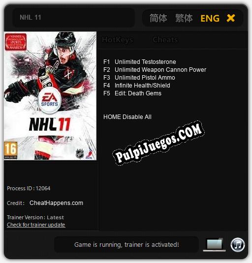 Entrenador liberado a NHL 11 [v1.0.3]