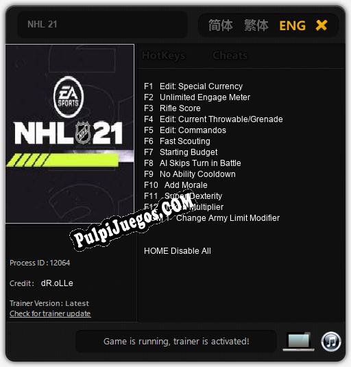 NHL 21: Treinador (V1.0.51)