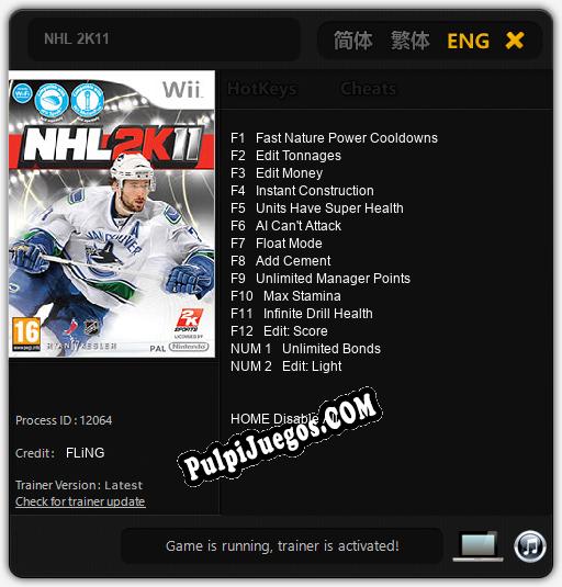 NHL 2K11: Treinador (V1.0.27)