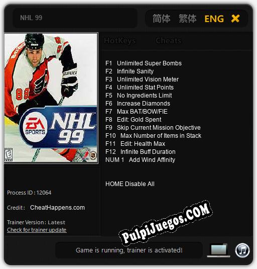 Entrenador liberado a NHL 99 [v1.0.6]