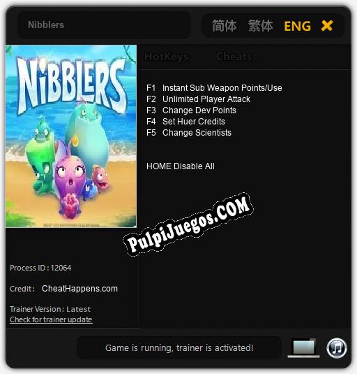 Nibblers: Treinador (V1.0.40)