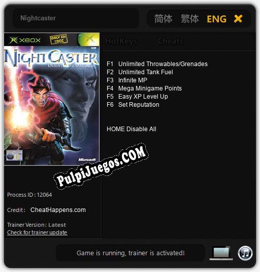 Nightcaster: Trainer +6 [v1.1]