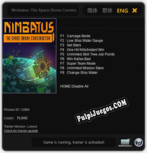 Entrenador liberado a Nimbatus: The Space Drone Constructor [v1.0.4]