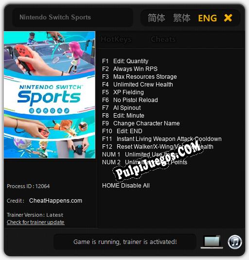 Nintendo Switch Sports: Trainer +14 [v1.7]