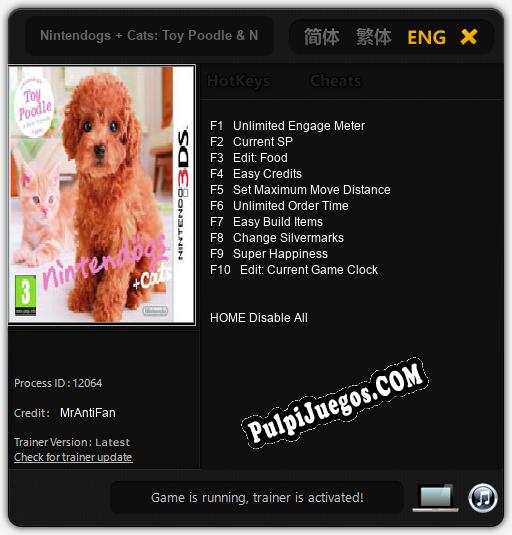 Nintendogs + Cats: Toy Poodle & New Friends: Trainer +10 [v1.4]