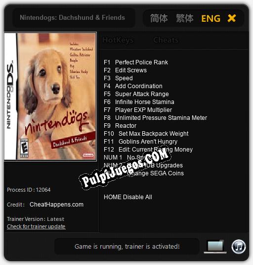 Nintendogs: Dachshund & Friends: Trainer +15 [v1.9]