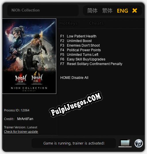 NiOh Collection: Cheats, Trainer +7 [MrAntiFan]