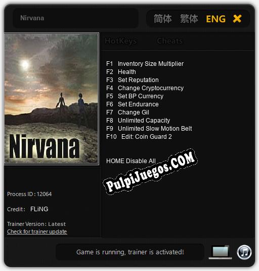 Nirvana: Treinador (V1.0.80)