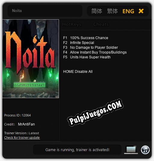 Noita: Treinador (V1.0.33)