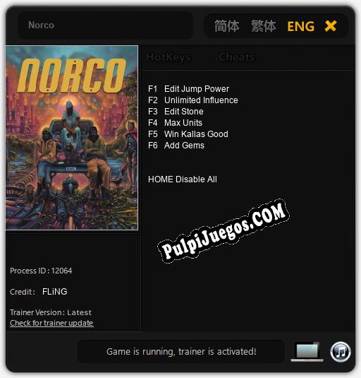 Norco: Treinador (V1.0.52)