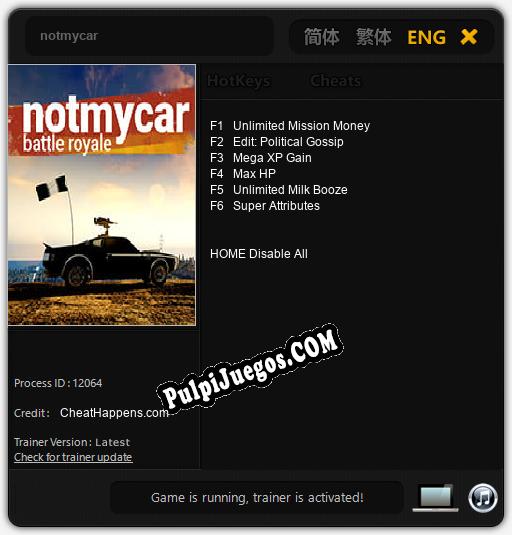 notmycar: Trainer +6 [v1.3]