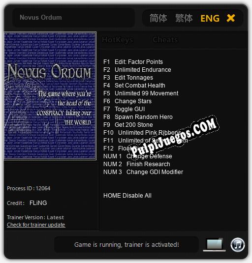 Entrenador liberado a Novus Ordum [v1.0.4]