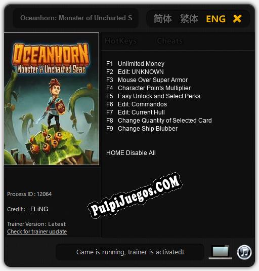 Oceanhorn: Monster of Uncharted Seas: Treinador (V1.0.12)