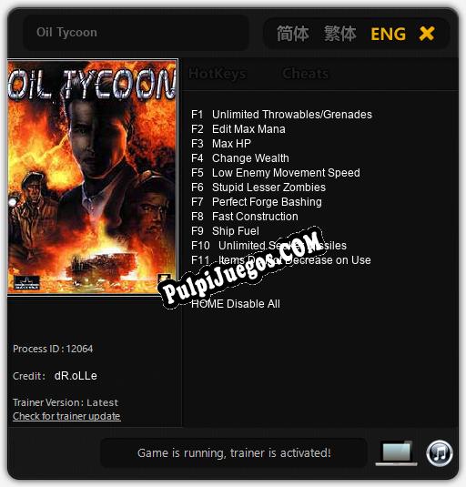 Entrenador liberado a Oil Tycoon [v1.0.6]