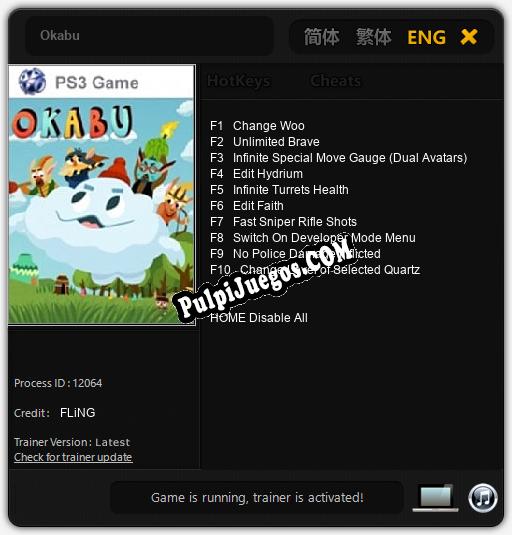 Okabu: Trainer +10 [v1.3]