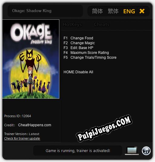 Okage: Shadow King: Cheats, Trainer +5 [CheatHappens.com]