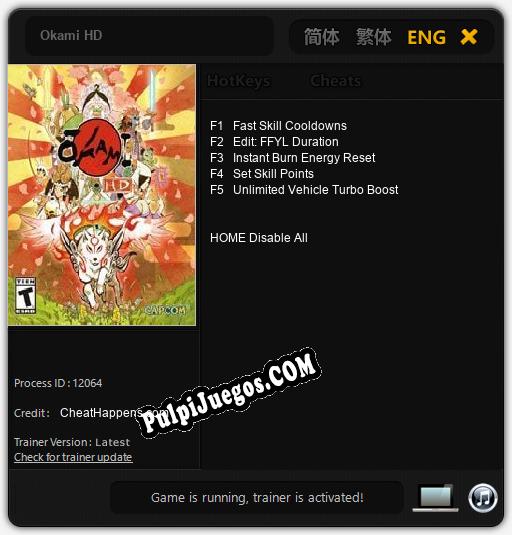 Okami HD: Trainer +5 [v1.2]