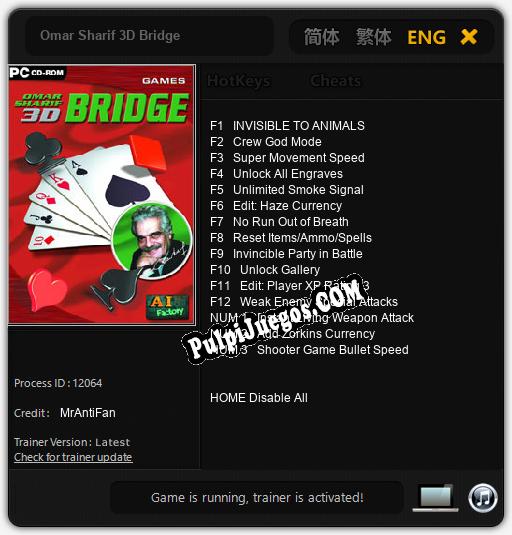 Omar Sharif 3D Bridge: Trainer +15 [v1.2]