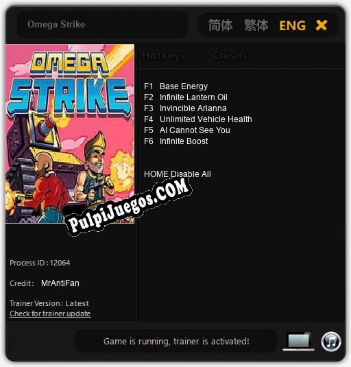 Omega Strike: Treinador (V1.0.47)